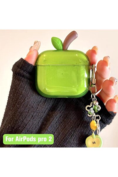 Choice غطاء سماعات AirPods Pro 2 بتصميم أنيق باللونين الأخضر والأحمر، غطاء حم...