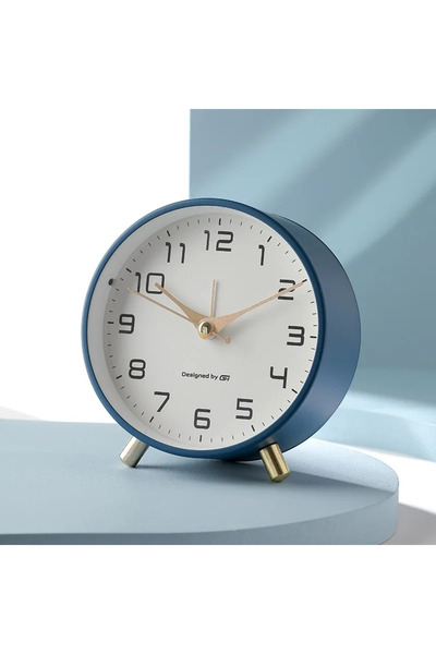 Choice ساعة منبه فاخرة باللون الأزرق النوردي، صامتة، مناسبة للطلاب، مصنوعة من...