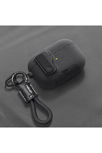 Choice جراب أسود C 2025 لسماعات AirPods Pro 3، مزود بقفل مغناطيسي تلقائي، وحا...