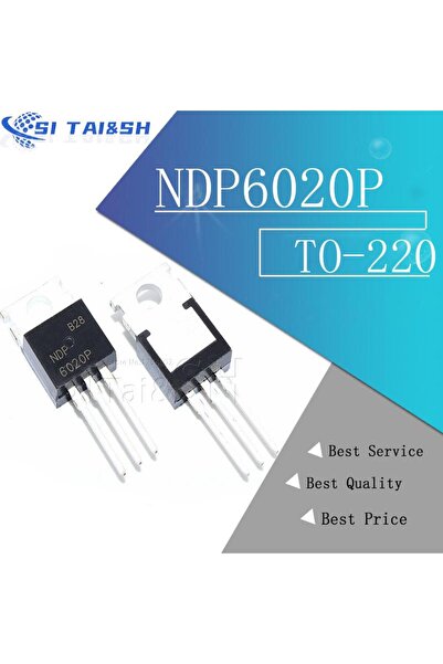 Choice 10 قطع/مجموعة NDP6020P NDP6020 MOSFET P-CH 20V 24A TO-220