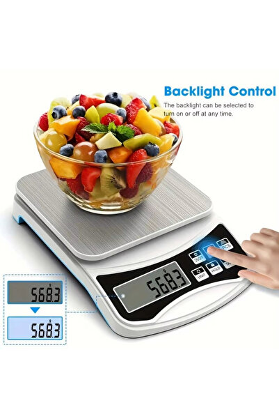 Choice ميزان مطبخ رقمي FODWET بسعة 5000 غرام ودقة 0.1 غرام، مثالي للخبز، وأنظمة الكيتو، والقهوة، بشاشة LCD بإضاءة خلفية. مناسب للخبز، وأنظمة الكيتو، والقهوة.