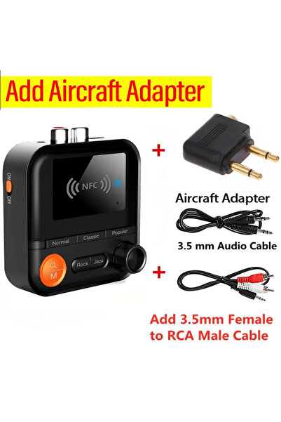 Vikefon جهاز استقبال صوتي ستيريو عالي الدقة 2 في 1 بدون شاشة، مزود بتقنية NFC وميكروفون، ومنفذ AUX 3.5 ملم، ومنفذي RCA، ومنفذ TF، وبلوتوث، ومعادل صوت بخمسة مستويات، وسلك موسيقى.