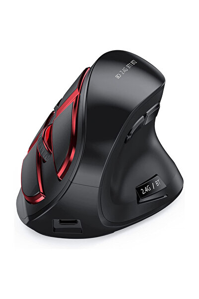 choice2 Red Jomaa 2.4G+Bluetooth Vertical Mouse Wireless for Mac Laptop Noteb...