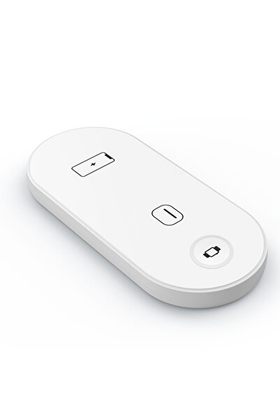 Vikefon White with Cable 30W 3 in 1 Wireless Charger Pad for iPhone 15 14 13 12 11 Pro Max 8 X Watch 8 7 6