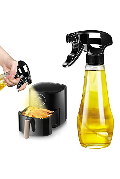 Choice بخاخ زيت زيتون جديد أسود من LMETJMA، زجاجة بخاخ زيت زيتون سعة 240 مل م...