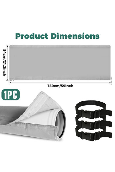 Choice 1Pc A Universal Air Conditioner Hose Cover Wrap Portable AC Hose Insulation Sleeve with Elastic Band