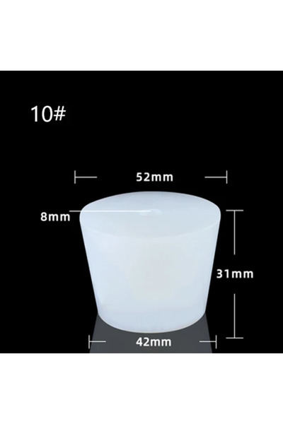 Choice5 No.10 1pcs Silicone Plug perforated Food Grade Stopper for Fermentati...