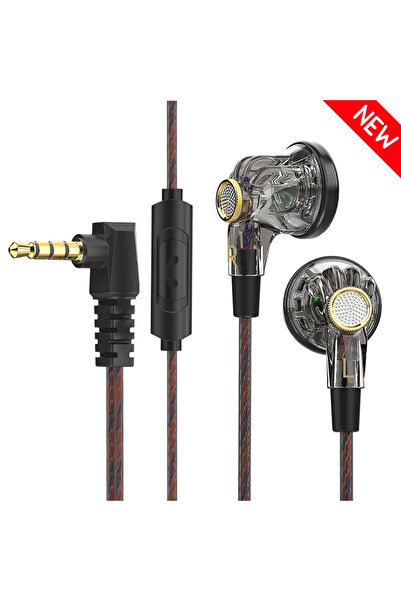 Choice سماعة أذن سلكية أصلية سوداء اللون من طراز QKZ-MDR، ستيريو عالي الدقة، ...