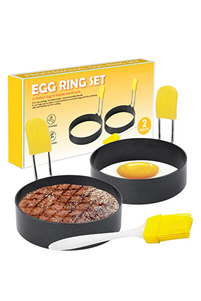 Choice طقم قطعتين من قوالب تشكيل البيض الدائرية المصنوعة من الفولاذ المقاوم ل...