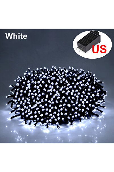 Choice 50 متر، 500 مصباح LED أبيض - قابس أمريكي، سلسلة أضواء زينة LED بطول 10...