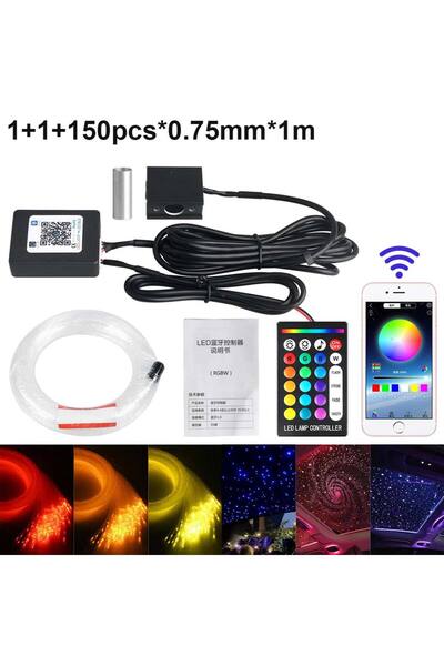 Choice حزمة B 1/2/4 مصباح إضاءة سماء مرصعة بالنجوم بتقنية الألياف الضوئية المنقسمة، مصباح سقف السيارة مع تحكم عن بعد بالموسيقى وتطبيق الهاتف