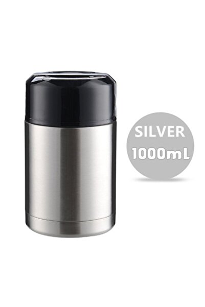 Choice 800-1000 مل 1000 مل فضي كبير السعة 800 مل/1000 مل حافظة طعام محمولة من الفولاذ المقاوم للصدأ