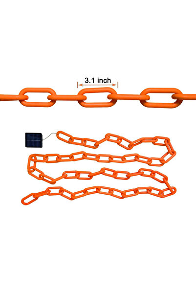 Choice سلسلة إضاءة بلاستيكية تعمل بالطاقة الشمسية بطول 2 متر، أو 2/3 متر، مثالية للهالوين، مع 8 أوضاع إضاءة.