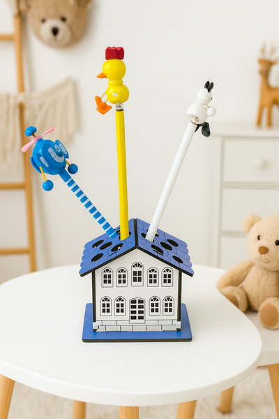seymenbıçakçılık Children's Room Decorative Home Design Pen Holder – Desktop ...
