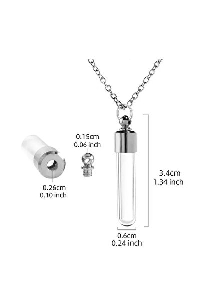 Choice قلادة تذكارية من الفولاذ المقاوم للصدأ على شكل أسطوانة حرق الجثث مصنوع...