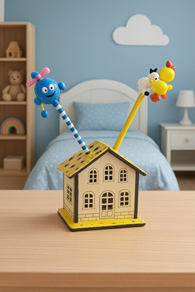 seymenbıçakçılık Children's Room Decorative Home Design Pen Holder – Desktop ...