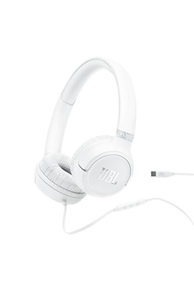 JBL سماعات رأس سلكية Tune 530C USB-C فوق الأذن - أبيض