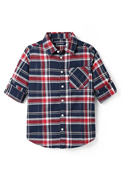 Pine kids Cotton Woven Full Sleeves Checks Shirt - Multicolor