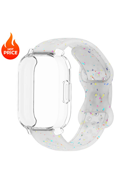 Choice جراب جيلي تي آر + حزام لساعة ريدمي 5 لايت، جراب ناعم من مادة TPU مع وا...