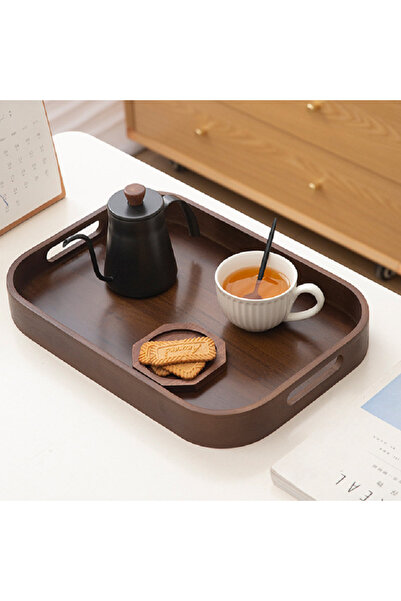 KB Medium square brown pallet, tea and coffee tray,breakfast tray,39.5*28*5cm