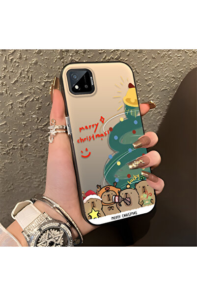 Hontinga حافظة متوافقة مع هاتف Realme C11 2021، حافظة هاتف صلبة مضادة للسقوط