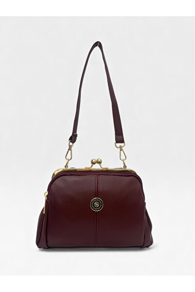 Sanmorris Kadın Burslu 4 Bölmeli Ayarlanabilir Çapraz Askılı Yumuşak Suni Der...