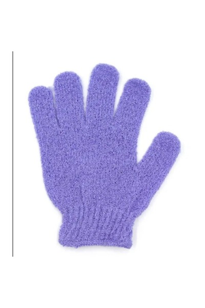 Choice4 قفازات تقشير الجسم أرجوانية اللون - قطعتان/زوجان، قفازات استحمام مقاو...