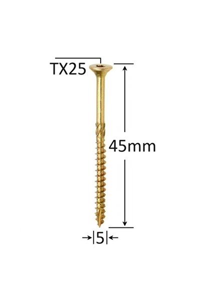 Mag-Krak Surub Dulgherie Cap Inecat 5x45 - 200buc/cutie