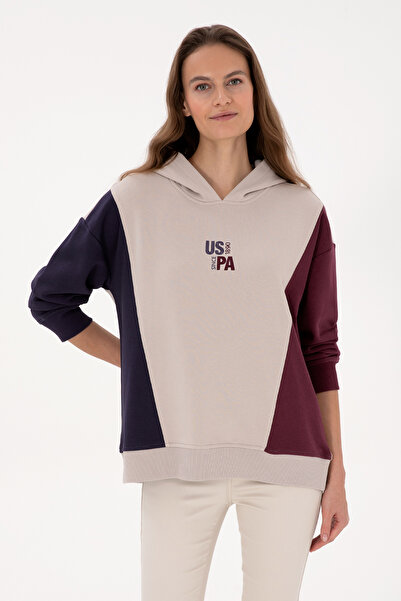 U.S. Polo Assn. Women's Stone Sweatshirt 50313585-Vr049