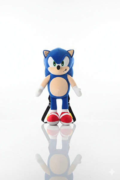 BESTTOYS Sonic peluş oyuncak sırt çantası 45cm boyutunda