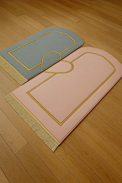 Bripurga 2’li Ortopedik Nakışlı Seccade Seti modern tasarım