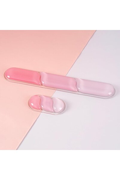 Epomaker مجموعة مساند معصم CloudGel للوحة المفاتيح والماوس (وردي)