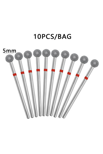 Choice1 D050D-F مجموعة من 10 قطع من رؤوس حفر الأظافر الماسية لقص الجلد الميت ...