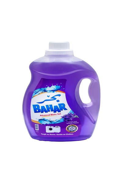 Bahar Matic Gel Liquid Detergent Lavender Passion, Powerful Stain Removal, Fresh Laundry Scent, 2 L