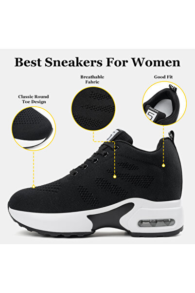 SOSENFER Women's Athletic Shoes, Outdoor Breathable Soft-soled Jogging Shoes