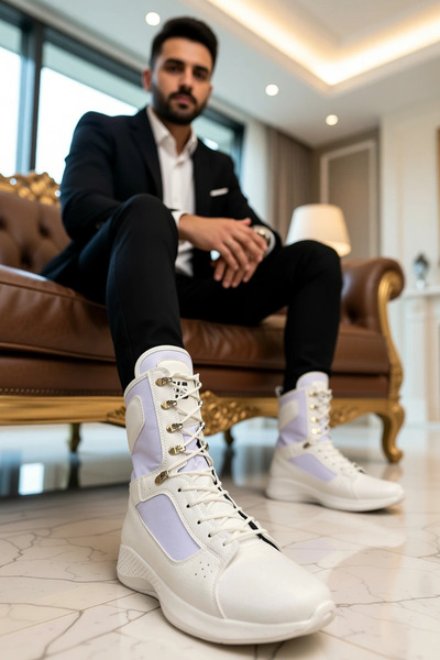 BENERLY Men's Lace-Up High Sole Sports Boots Functional Durable Quality Comfo...