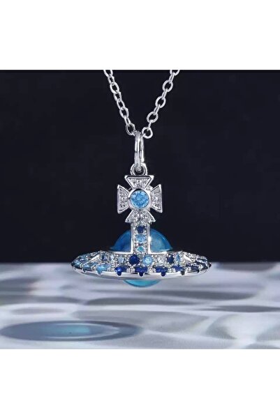 MUMMY CONCEPT NANA ANİME SATURN MAVİ KOLYE