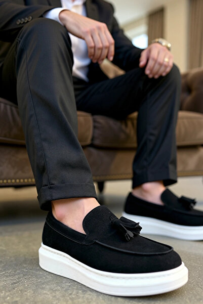 BENERLY Ανδρικά αθλητικά παπούτσια με στρογγυλή μύτη και φούντες χωρίς κορδόν...