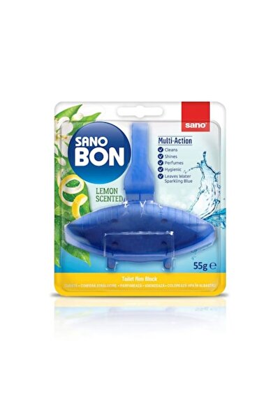 Sano Deodorant solid pentru vasul de toaletă Bon Blue Lemon, 55 g
