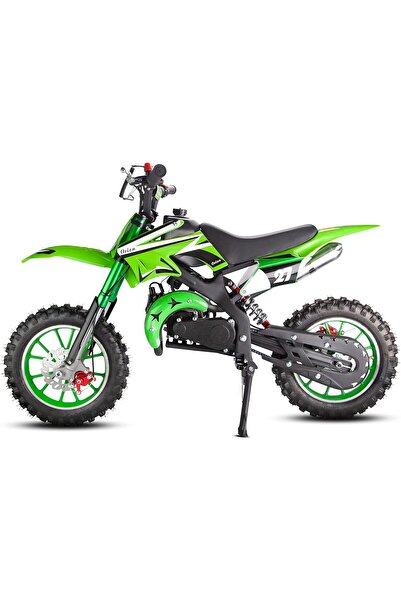 Generic دراجة ترابية للأطفال سعة 50 سم مكعب، ثنائية الأشواط، دراجة صغيرة للطرق الوعرة تعمل بالبنزين، مناسبة للأعمار من 8 إلى 14 عامًا - لون أخضر