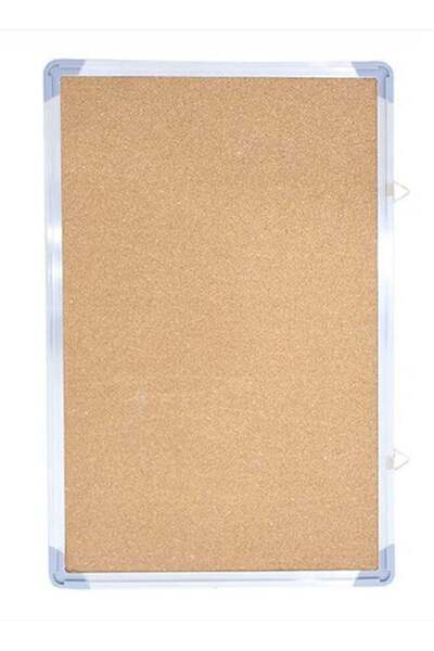 generalbuiltin لوحة إعلانات بإطار عادي بيج/فضي