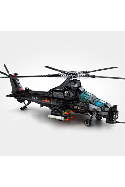 Choice مجموعة بناء نموذج طائرة هليكوبتر عسكرية من طراز Z-10 من سيمبو، 732 قطع...