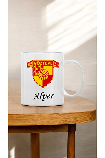 Broşürevim Özel Tasarım İsimli Kişiye Özel Çift Yön Baskılı Hediyelik Kupa Ba...