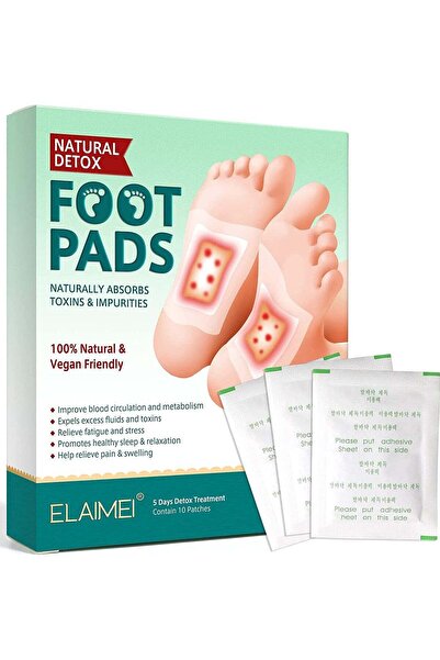 ELAIMEI Detox Foot Patches, Natural Organic Feet Patches to Remove Body Toxins, Promote Blood Circul