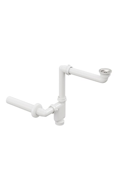 AQUA BAGNO Smart Pop-up sifon , Taşma Deliksiz Krom +Comfort Yer Kazandıran L...