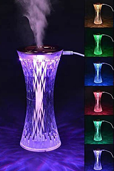 Muchmy مصباح كريستالي ماسي بسبعة ألوان، ديكور غرفة، إضاءة رومانسية، مرطب هواء...