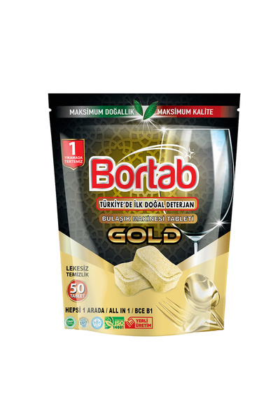 Bortab Gold Bulaşık Makinesi Tableti – 50 Tablet Özel Fiyat