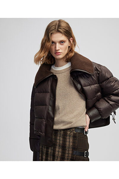 İpekyol Geniş yakalı şişme mont