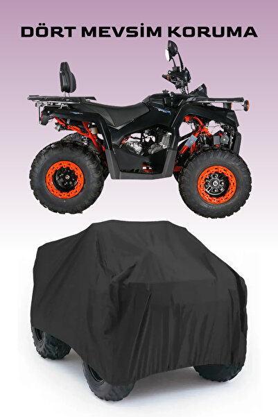Breen Siyah Yuki YK250ST-2 ATV Brandası, 4 Mevsim Koruma, Su Geçirmez Branda
