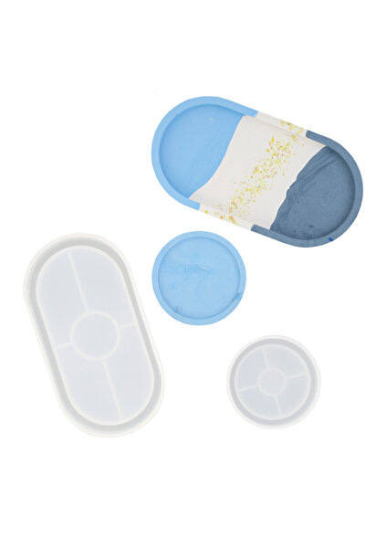 Jesmonite Matrita coaster rotund 8 cm